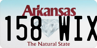 AR license plate 158WIX