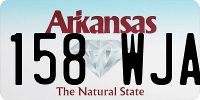 AR license plate 158WJA
