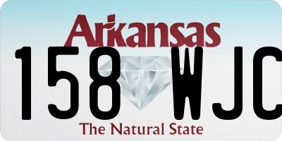 AR license plate 158WJC