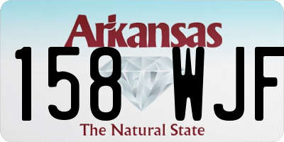 AR license plate 158WJF