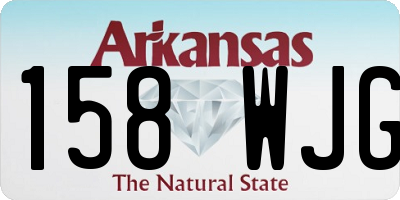 AR license plate 158WJG