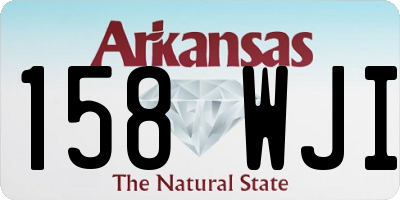 AR license plate 158WJI