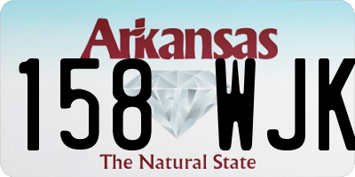 AR license plate 158WJK
