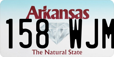 AR license plate 158WJM