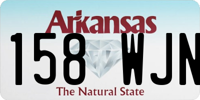 AR license plate 158WJN