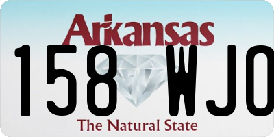 AR license plate 158WJO