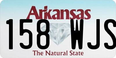 AR license plate 158WJS