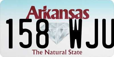 AR license plate 158WJU