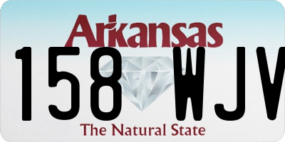 AR license plate 158WJV