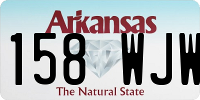 AR license plate 158WJW