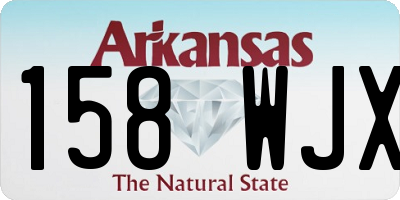 AR license plate 158WJX