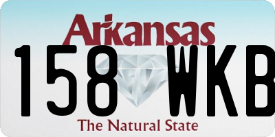AR license plate 158WKB