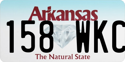 AR license plate 158WKC