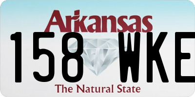 AR license plate 158WKE