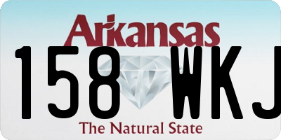 AR license plate 158WKJ