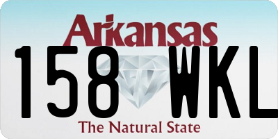 AR license plate 158WKL