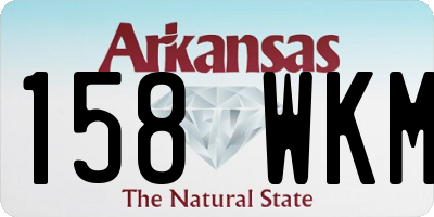 AR license plate 158WKM