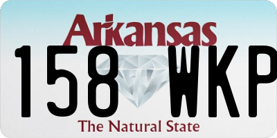 AR license plate 158WKP
