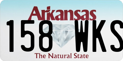 AR license plate 158WKS