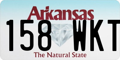 AR license plate 158WKT
