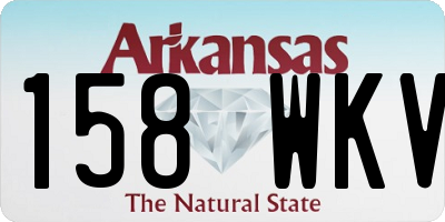 AR license plate 158WKV