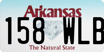AR license plate 158WLB