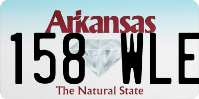 AR license plate 158WLE