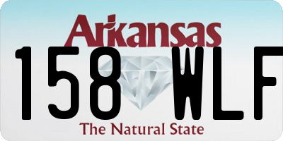 AR license plate 158WLF