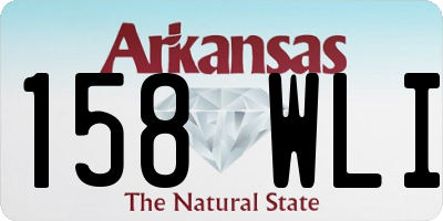 AR license plate 158WLI