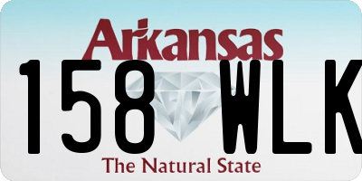 AR license plate 158WLK