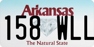 AR license plate 158WLL