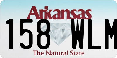 AR license plate 158WLM