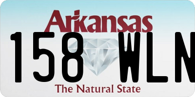 AR license plate 158WLN
