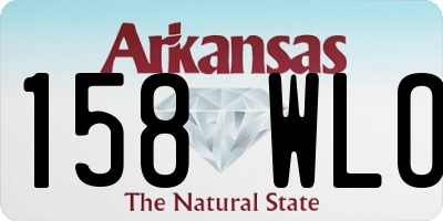 AR license plate 158WLO