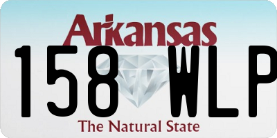 AR license plate 158WLP