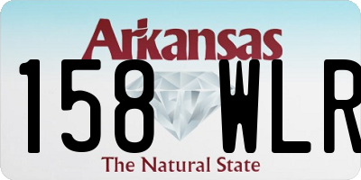 AR license plate 158WLR