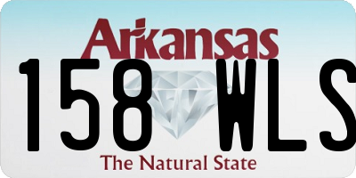 AR license plate 158WLS