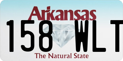AR license plate 158WLT