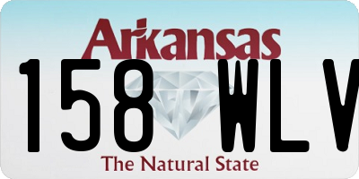 AR license plate 158WLV