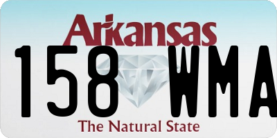 AR license plate 158WMA
