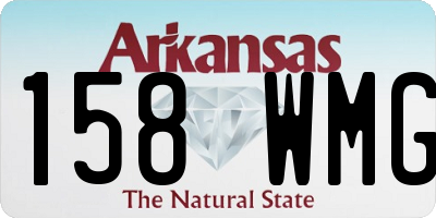 AR license plate 158WMG