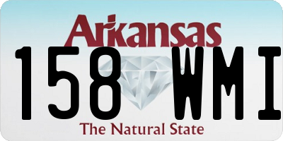 AR license plate 158WMI