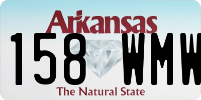 AR license plate 158WMW
