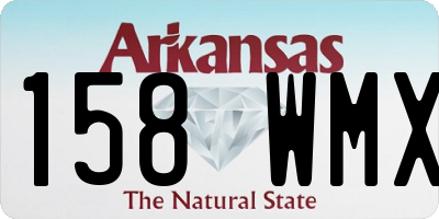 AR license plate 158WMX