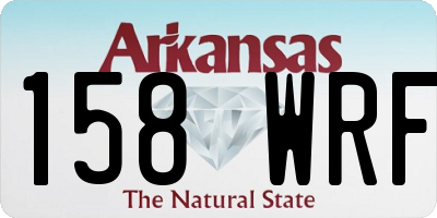AR license plate 158WRF