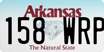 AR license plate 158WRP