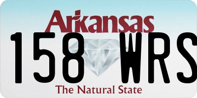 AR license plate 158WRS