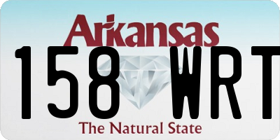 AR license plate 158WRT