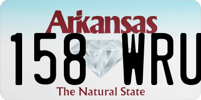 AR license plate 158WRU