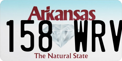 AR license plate 158WRV